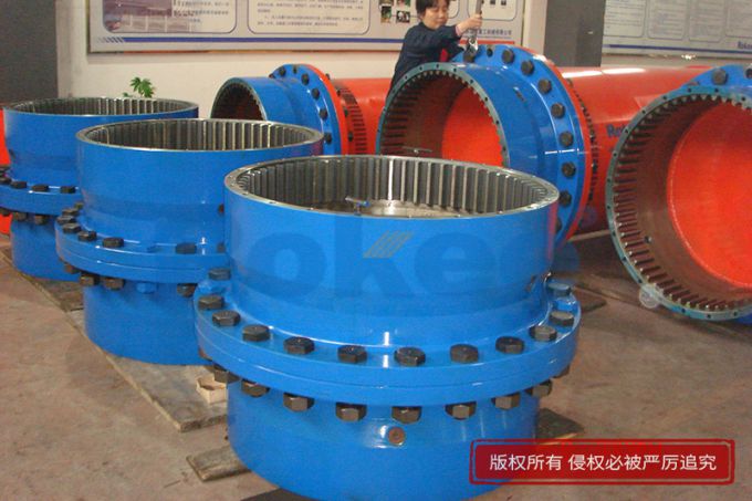 Initial-rolling drum gear coupling for large hot-rolling mill