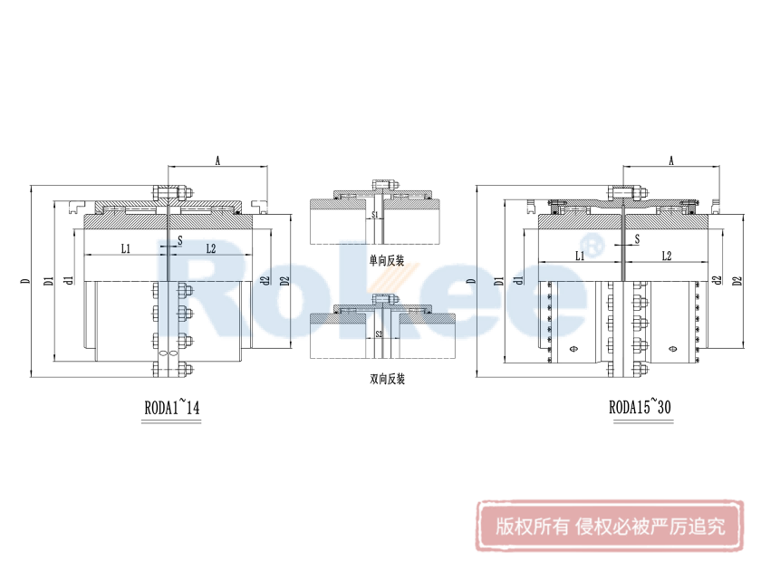 RODA基本型鼓形齿式联轴器