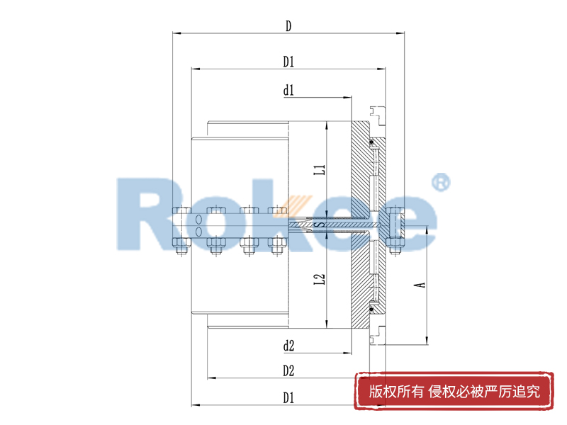 垂直安装齿式联轴器,垂直安装型鼓形齿式联轴器