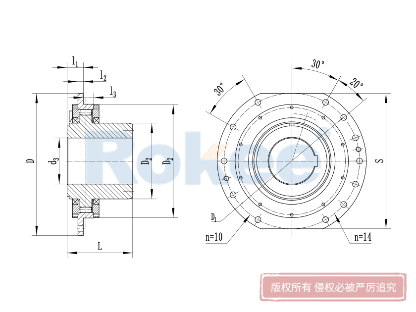 WJA卷筒联轴器,WJA球面滚子卷筒联轴器,WJA联轴器